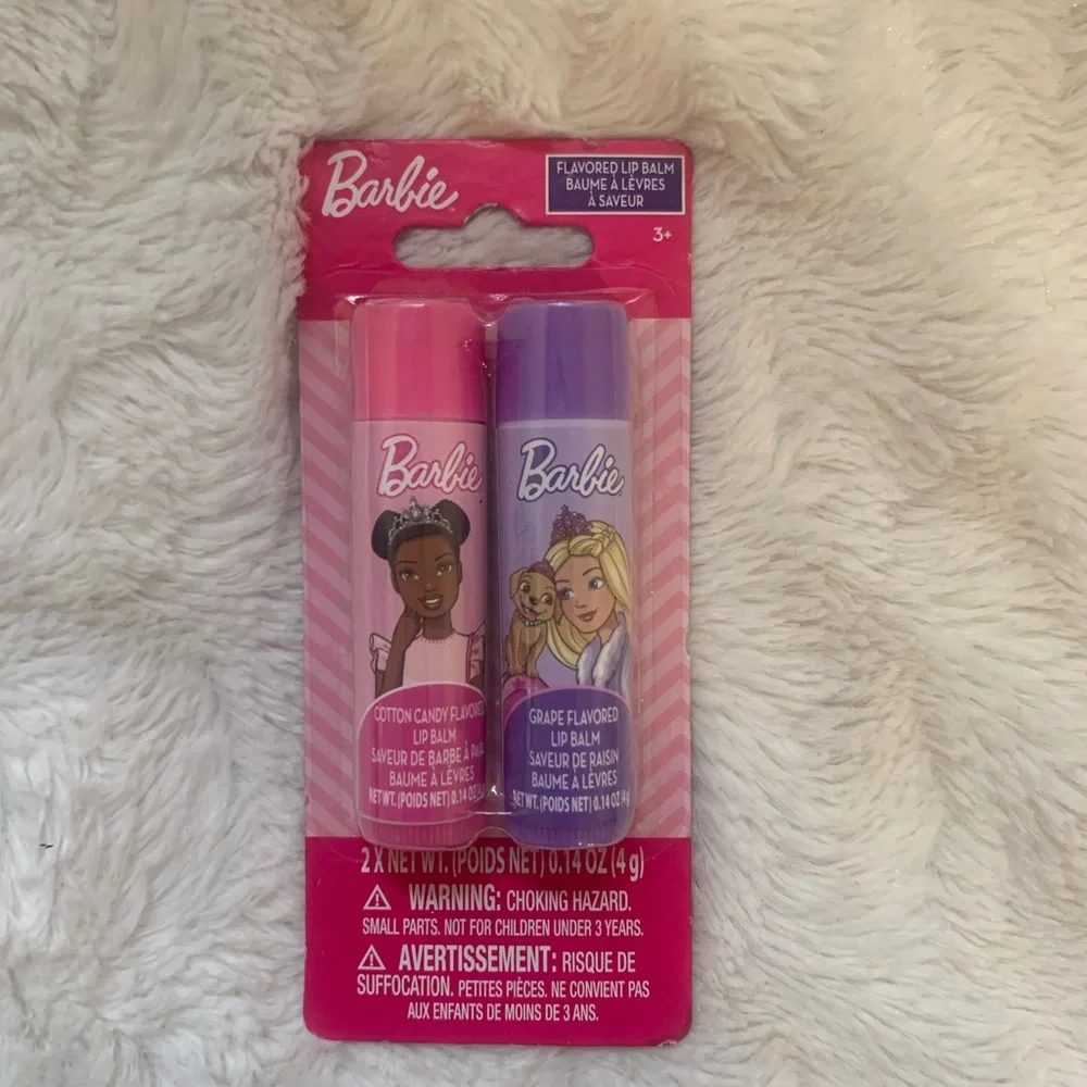 Barbie Chapstick Duo, Barbie Lip Balm, Barbie Makeup, Barbie Stocking Stuffers